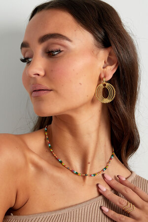Collier perles colorées - multi h5 Image2